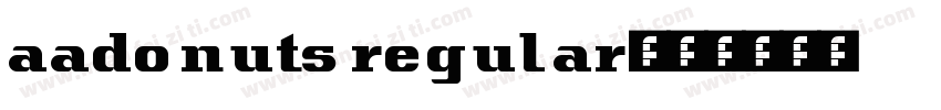aadonuts regular字体转换